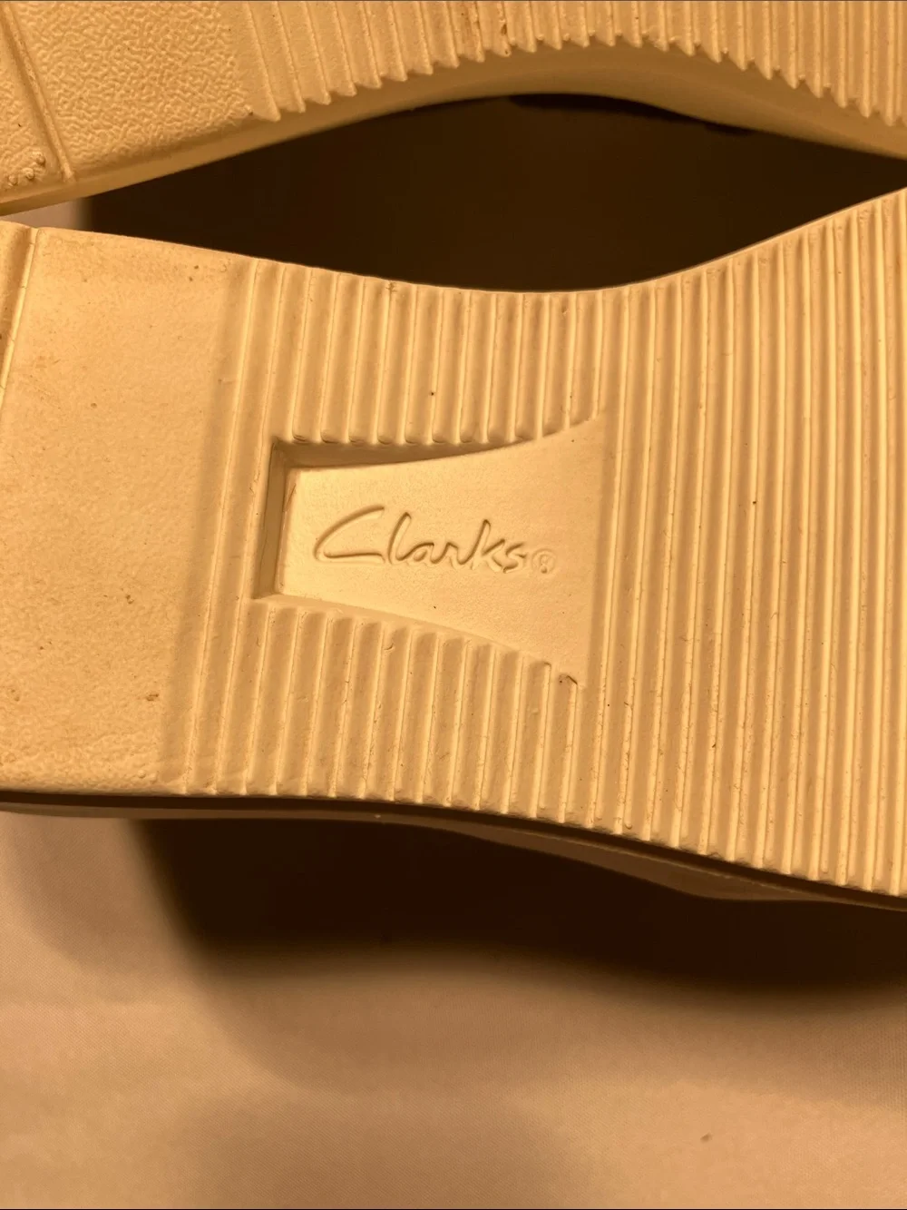 Clarks Black Textured Slip-On Loafers with White Sole